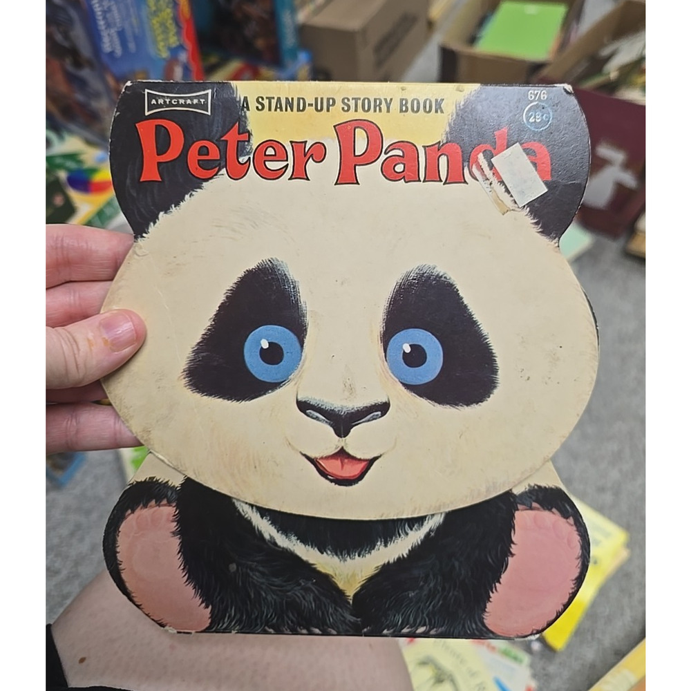 Vintage 1969 Peter Panda Hardcover Art Craft A Stand-Up Children's Story Book